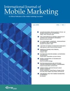International Journal of Mobile Marketing (IJMM) Vol. 1 No. 1 Editors Letter