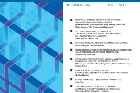 International Journal of Mobile Marketing (IJMM) Vol. 1 No. 2 Editors’ Letter