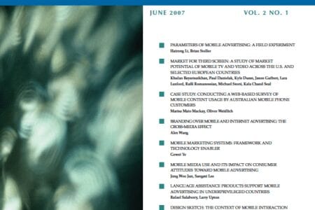 International Journal of Mobile Marketing (IJMM) Vol. 2 No. 1 Editors’ Letter