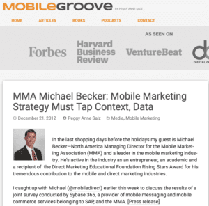 MMA Michael Becker: Mobile Marketing Strategy Must Tap Context, Data