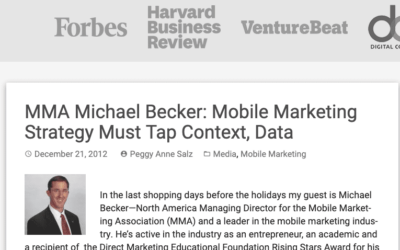 MMA Michael Becker: Mobile Marketing Strategy Must Tap Context, Data