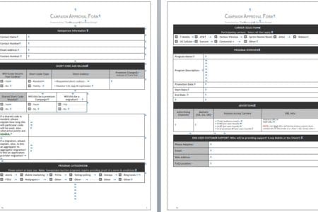 Certifying a Mobile (SMS) Marketing Campaign/Program