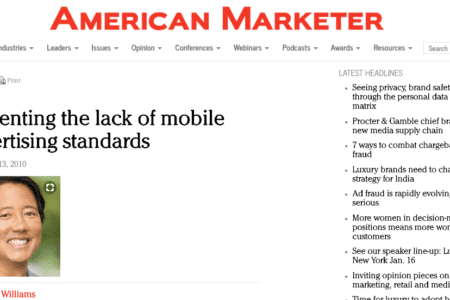 Lamenting the lack of mobile advertising standards