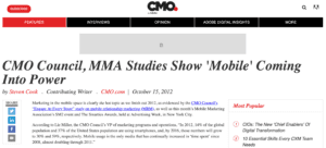 CMO.com Interview Mobiel Coming