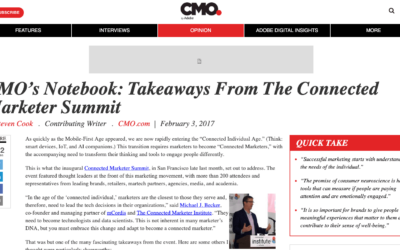 CMO’s Notebook: Takeaways From The Connected Marketer Summit