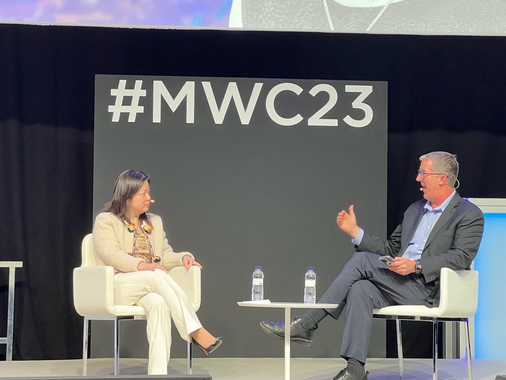 Michael Becker interviews JP Morgan Chase's Ann Li, Head of Strategy, Partnership, and Data, International Consumer, Managing Director, at Mobile World Congress.